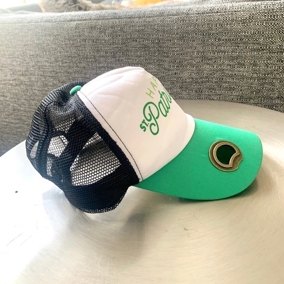 𝅺St. Patricks trucker hat snapback mesh cap Irish Celtic green - Picture 3 of 4
